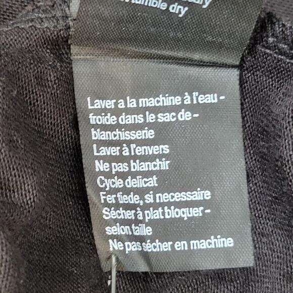 SPaNNER Black Gold Studded V Neck Short Sleeve Rayon Tunic Top M New With Tags - Picture 12 of 12